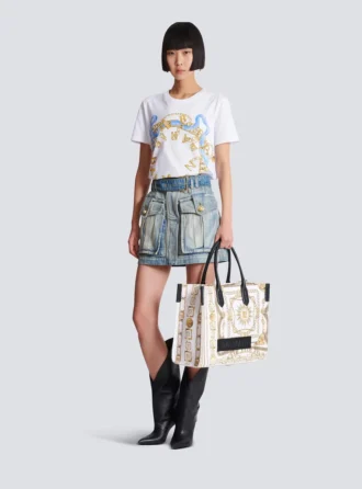 B-Army Medium tote bag in printed canvas