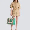 B-Army Medium tote bag in printed canvas B-Army Medium tote bag in printed canvas