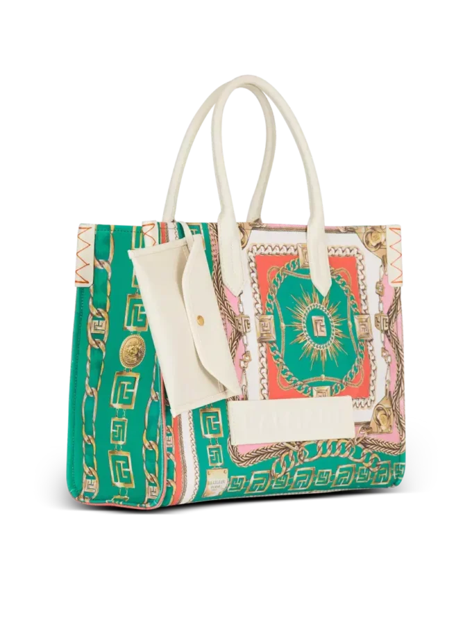 B-Army Medium tote bag in printed canvas B-Army Medium tote bag in printed canvas