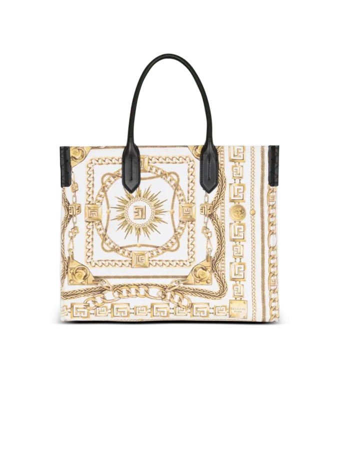 B-Army Medium tote bag in printed canvas B-Army Medium tote bag in printed canvas