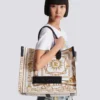 B-Army Medium tote bag in printed canvas B-Army Medium tote bag in printed canvas