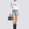 B-Army monogrammed jacquard and leather tote bag