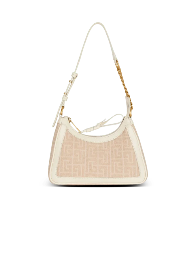 B-Army Shoulder bag in monogrammed jacquard canvas and leather B-Army Shoulder bag in monogrammed jacquard canvas and leather