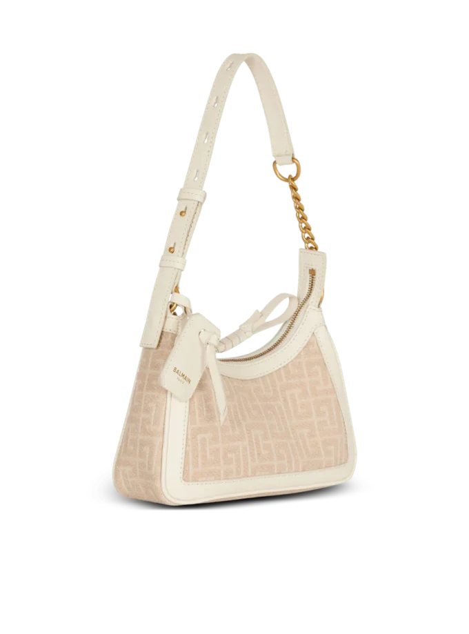 B-Army Shoulder bag in monogrammed jacquard canvas and leather B-Army Shoulder bag in monogrammed jacquard canvas and leather