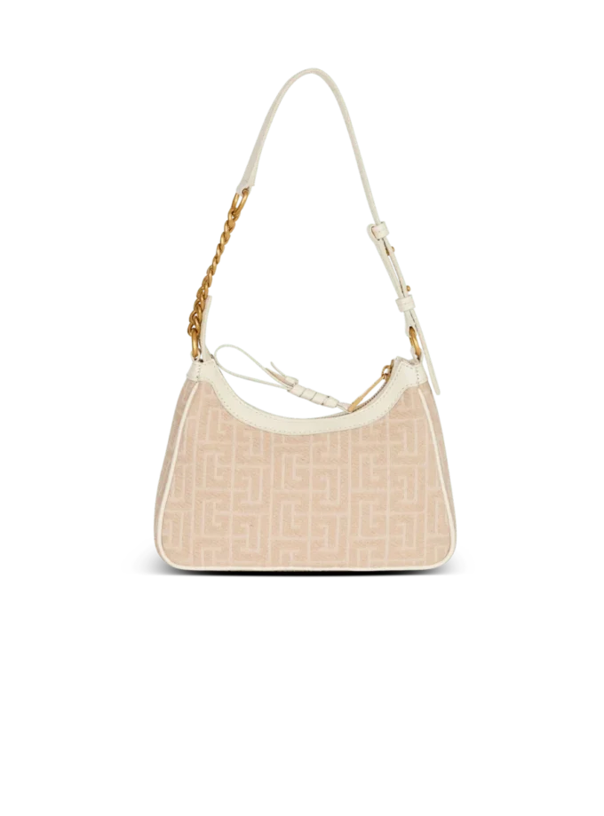 B-Army Shoulder bag in monogrammed jacquard canvas and leather B-Army Shoulder bag in monogrammed jacquard canvas and leather