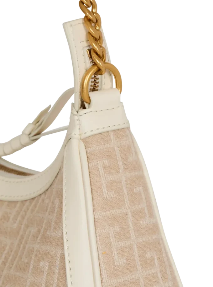 B-Army Shoulder bag in monogrammed jacquard canvas and leather B-Army Shoulder bag in monogrammed jacquard canvas and leather