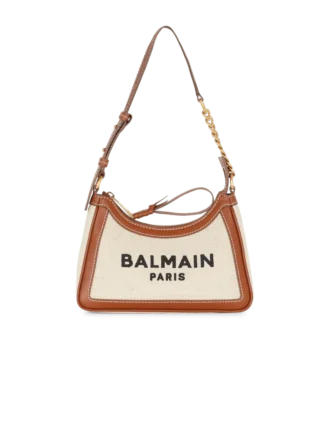 B-Army Shoulder canvas and leather bag