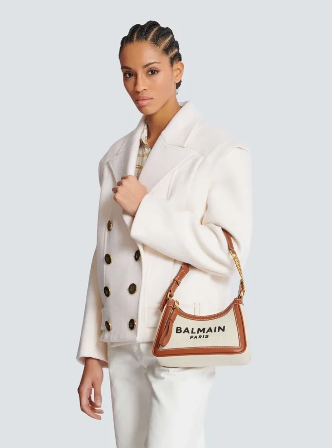 B-Army Shoulder canvas and leather bag B-Army Shoulder canvas and leather bag