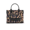 B-Army Small leopard print canvas tote bag B-Army Small leopard print canvas tote bag