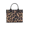 B-Army Small leopard print canvas tote bag B-Army Small leopard print canvas tote bag