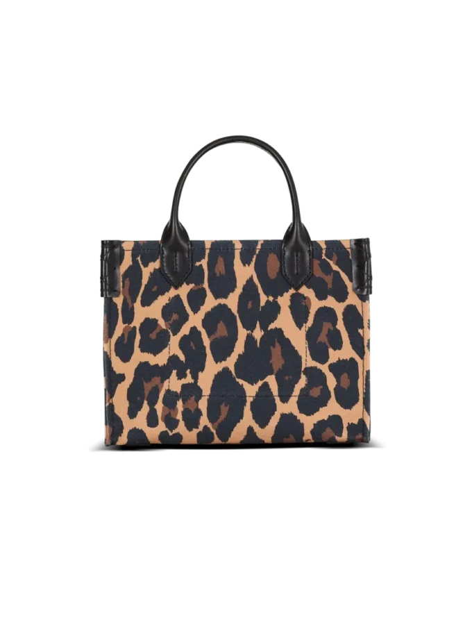 B-Army Small leopard print canvas tote bag B-Army Small leopard print canvas tote bag