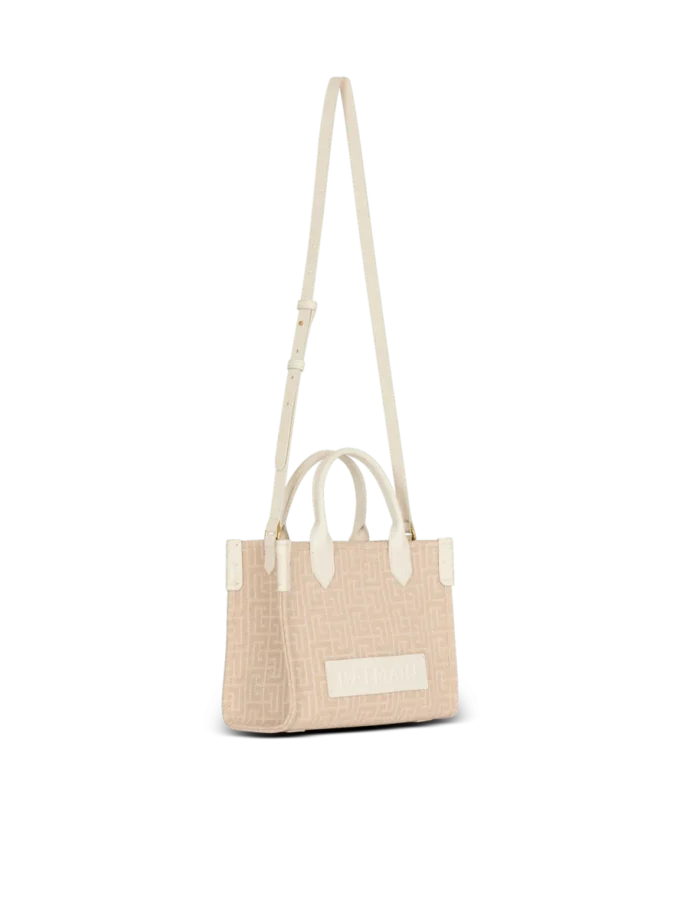 B-Army Small monogrammed canvas and leather tote bag B-Army Small monogrammed canvas and leather tote bag