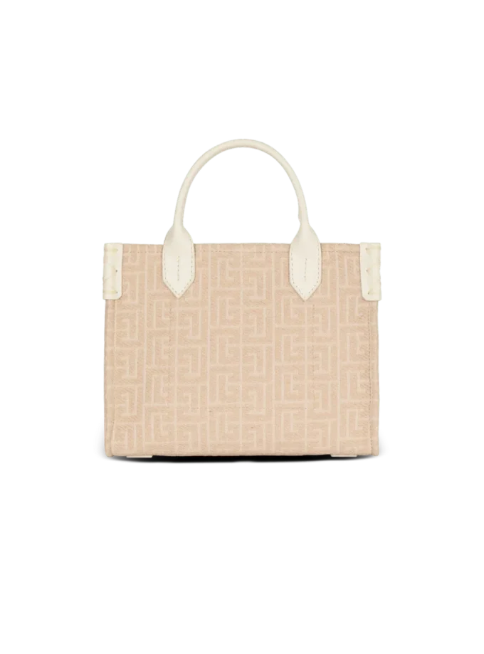 B-Army Small monogrammed canvas and leather tote bag B-Army Small monogrammed canvas and leather tote bag