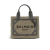 B-Army small tote bag in canvas and leather B-Army small tote bag in canvas and leather