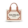 B-Army small tote bag in canvas and leather B-Army small tote bag in canvas and leather