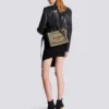 B-Army small tote bag in canvas and leather B-Army small tote bag in canvas and leather