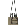 B-Army small tote bag in canvas and leather B-Army small tote bag in canvas and leather