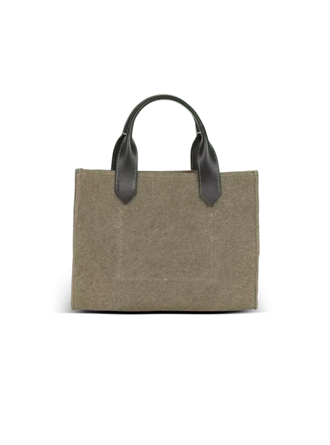 B-Army small tote bag in canvas and leather B-Army small tote bag in canvas and leather