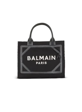 B-Army tote bag in monogrammed canvas and leather