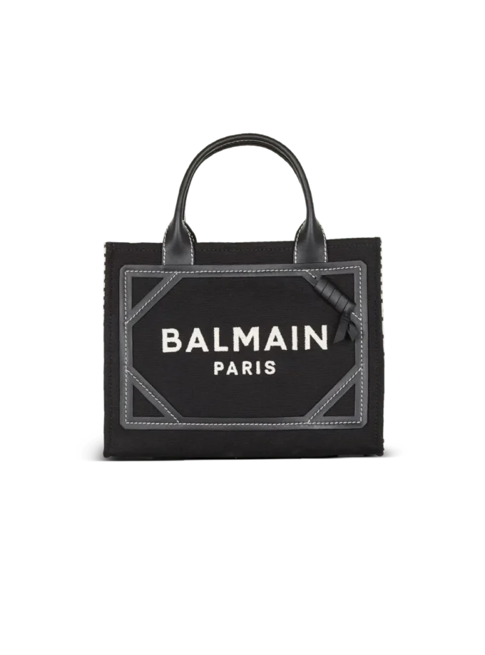 B-Army tote bag in monogrammed canvas and leather B-Army tote bag in monogrammed canvas and leather