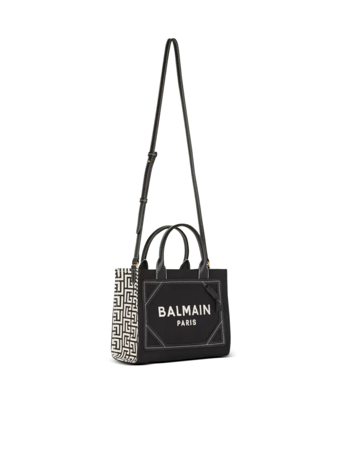 B-Army tote bag in monogrammed canvas and leather B-Army tote bag in monogrammed canvas and leather