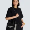 B-Army tote bag in monogrammed canvas and leather B-Army tote bag in monogrammed canvas and leather