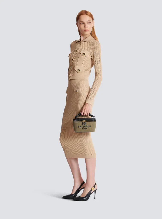 B-Army Vanity Case in canvas and leather B-Army Vanity Case in canvas and leather