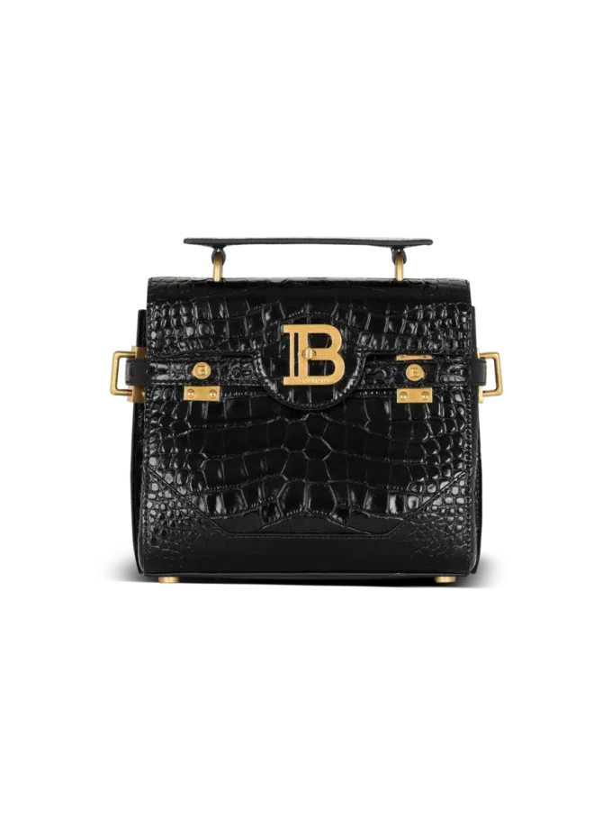 B-Buzz 23 bag in crocodile-print leather B-Buzz 23 bag in crocodile-print leather