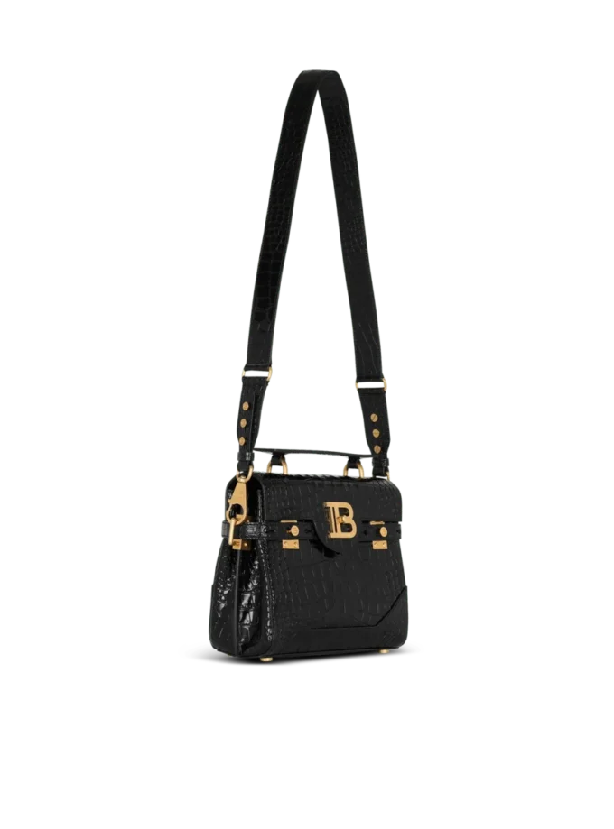 B-Buzz 23 bag in crocodile-print leather B-Buzz 23 bag in crocodile-print leather