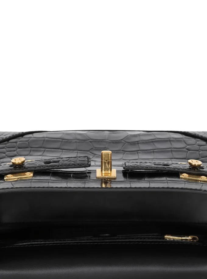 B-Buzz 23 bag in crocodile-print leather B-Buzz 23 bag in crocodile-print leather