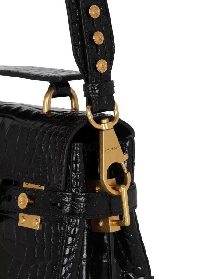 B-Buzz 23 bag in crocodile-print leather B-Buzz 23 bag in crocodile-print leather