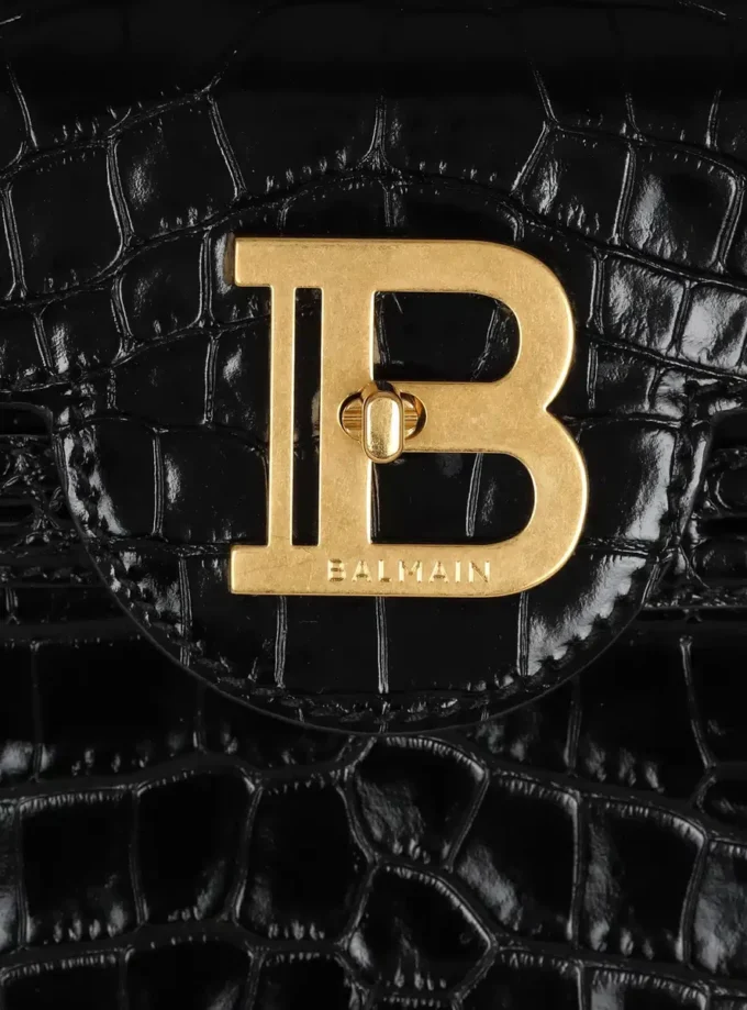 B-Buzz 23 bag in crocodile-print leather B-Buzz 23 bag in crocodile-print leather
