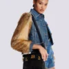 B-Buzz 23 bag in crocodile-print leather B-Buzz 23 bag in crocodile-print leather