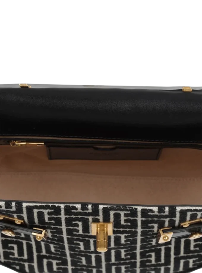 B-Buzz 23 bag in jacquard and leather B-Buzz 23 bag in jacquard and leather
