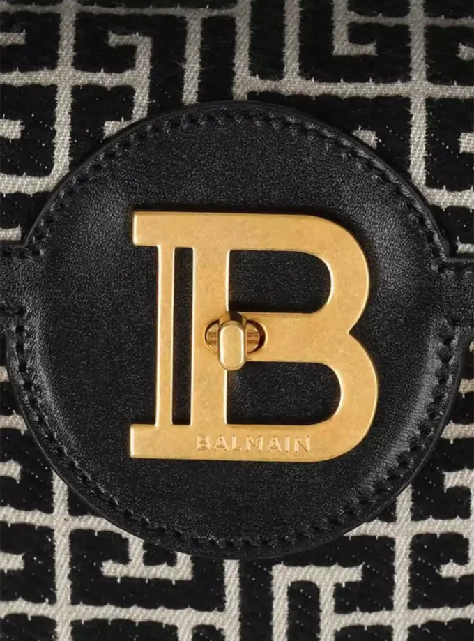 B-Buzz 23 bag in jacquard and leather B-Buzz 23 bag in jacquard and leather