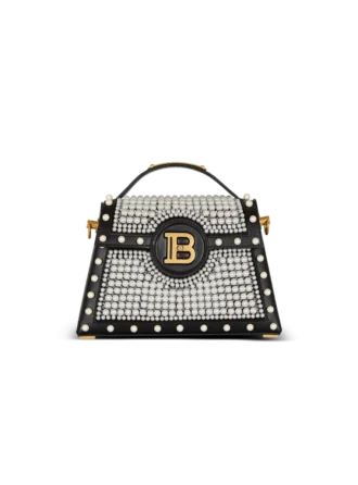 B-Buzz Dynasty bag in leather and embroidered satin