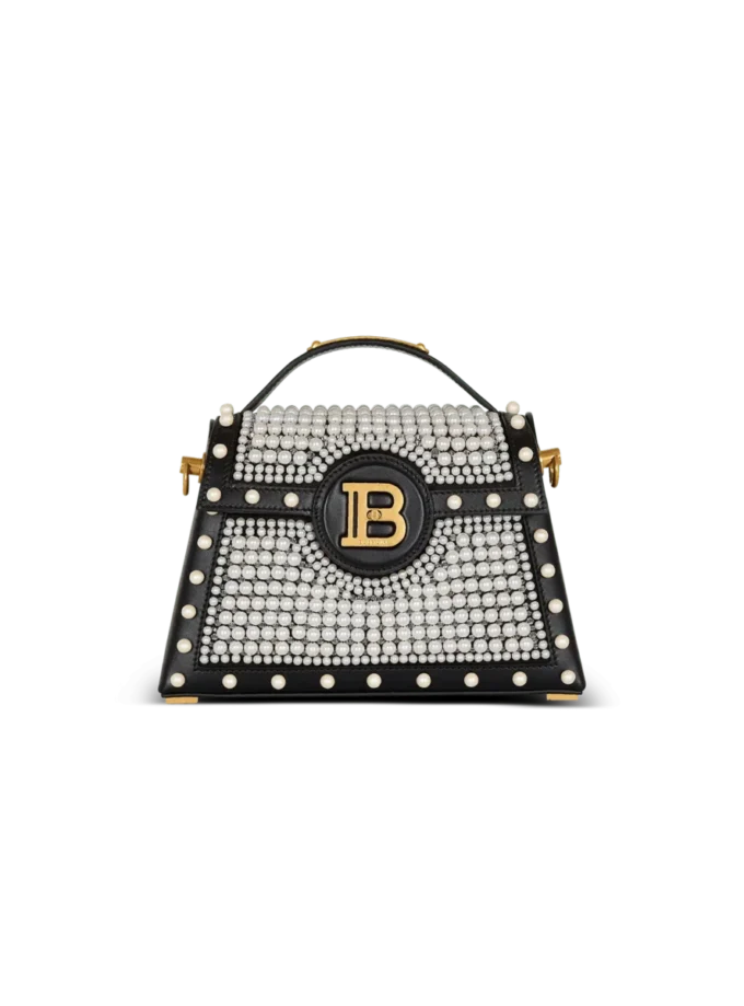 B-Buzz Dynasty bag in leather and embroidered satin