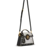 B-Buzz Dynasty bag in leather and embroidered satin