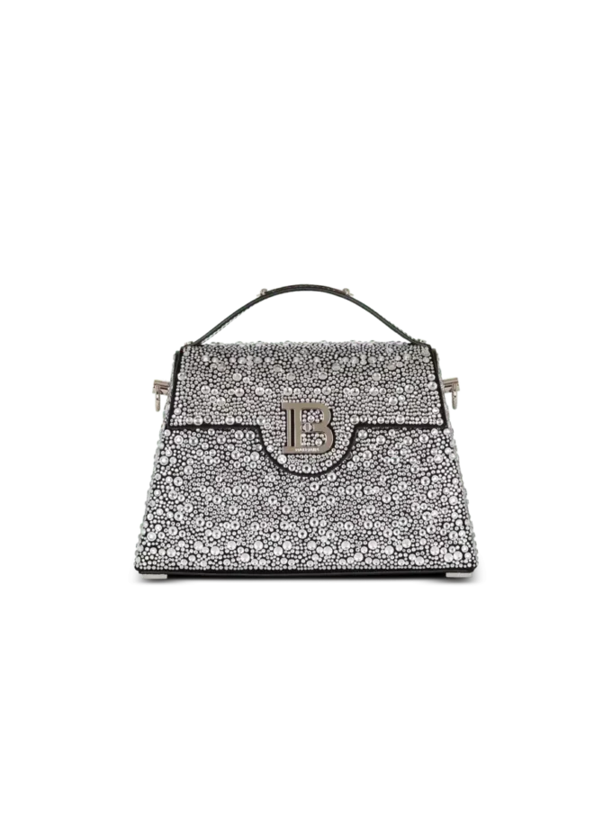 B-Buzz Dynasty bag in suede and rhinestones
