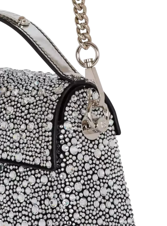 B-Buzz Dynasty bag in suede and rhinestones