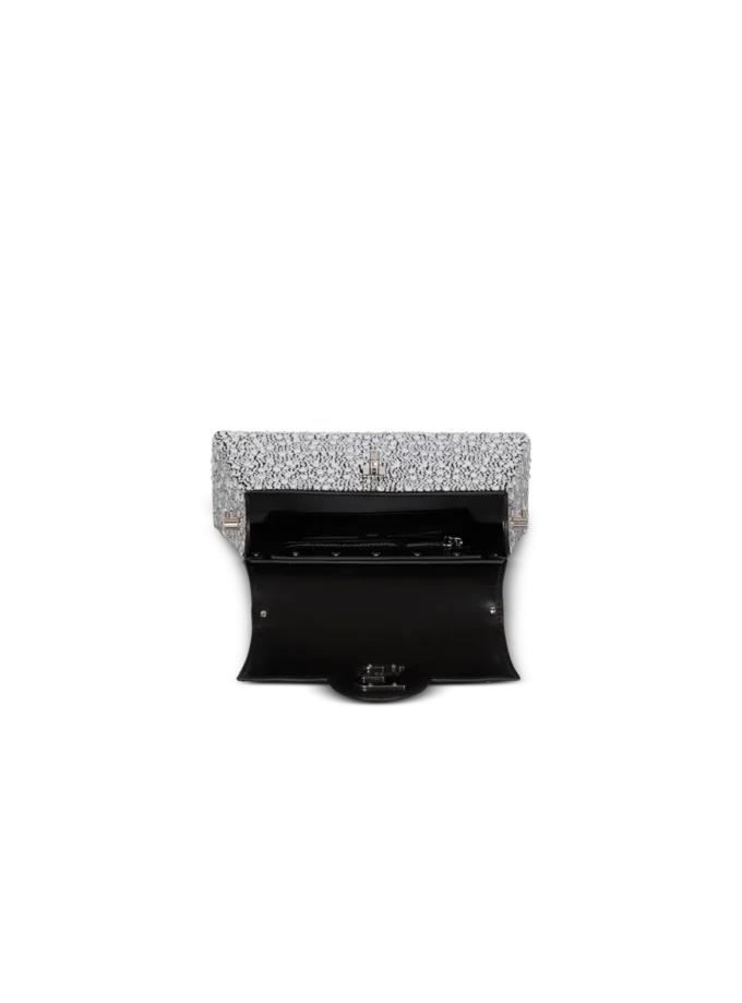 B-Buzz Dynasty bag in suede and rhinestones