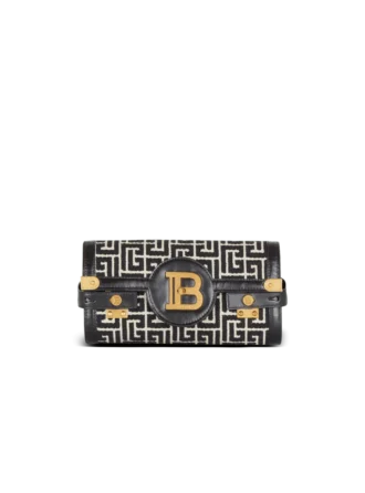 B-Buzz Pouch 23 in monogrammed jacquard canvas and leather