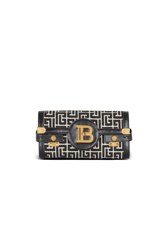 B-Buzz Pouch 23 in monogrammed jacquard canvas and leather B-Buzz Pouch 23 in monogrammed jacquard canvas and leather