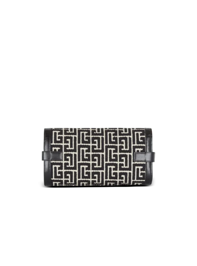 B-Buzz Pouch 23 in monogrammed jacquard canvas and leather B-Buzz Pouch 23 in monogrammed jacquard canvas and leather