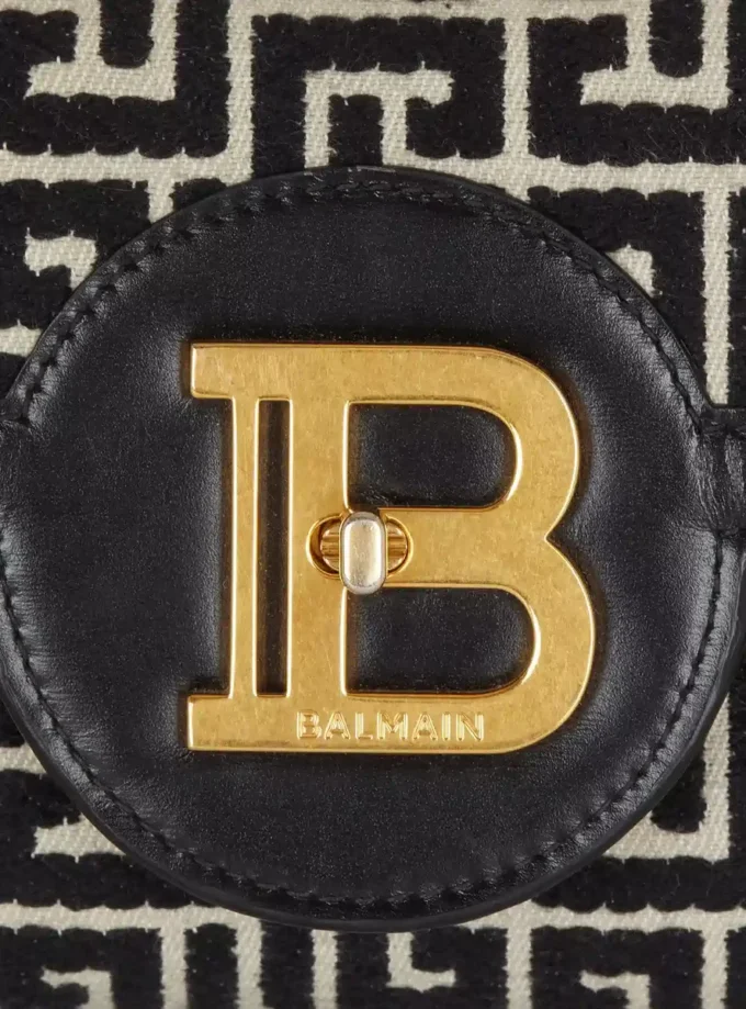 B-Buzz Pouch 23 in monogrammed jacquard canvas and leather B-Buzz Pouch 23 in monogrammed jacquard canvas and leather