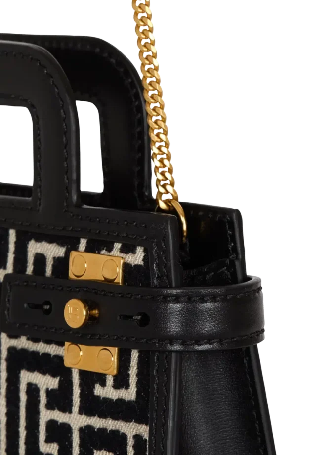 B-Buzz Small Top Handle monogrammed canvas and leather bag B-Buzz Small Top Handle monogrammed canvas and leather bag