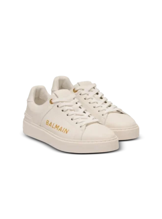 B-Court printed calfskin trainers