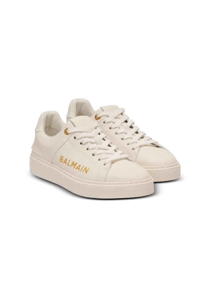 B-Court printed calfskin trainers