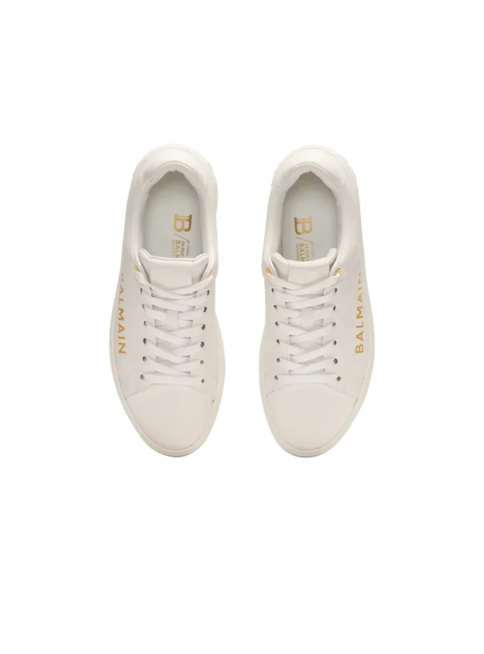 B-Court printed calfskin trainers