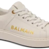 B-Court printed calfskin trainers